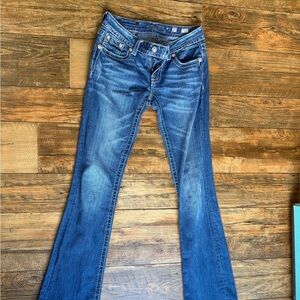 Miss Me Boot Cut Jeans in Classic Blue